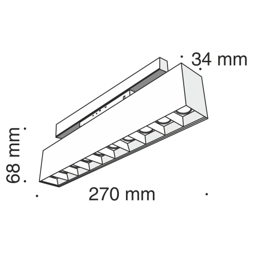 Трековый светильник магнитный Maytoni Track lamps TR014-2-20W3K-B