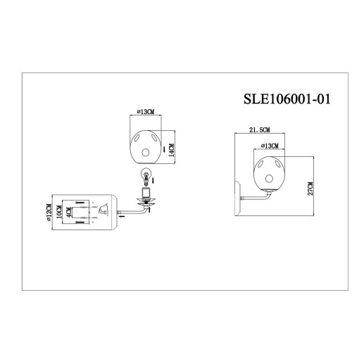 Бра Evoluce MAREA SLE106001-01