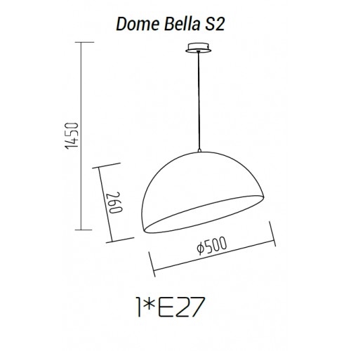 Подвесной светильник TopDecor Dome Bella S2 19