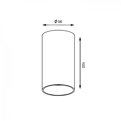 Точечный светильник Zumaline TUBA SL 1 WHITE 92679