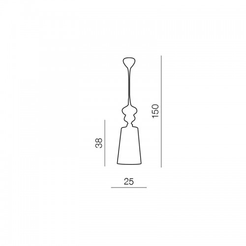 Светильник подвесной Azzardo Baroco 1 pendant AZ0064