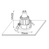 Светильник встраиваемый Crystal Lux CLT 004C1 WH