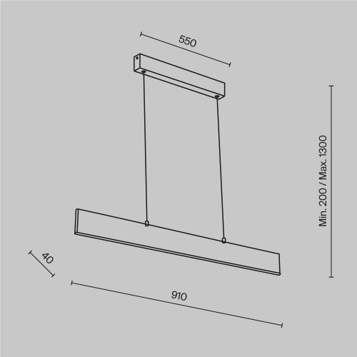 Подвесной светильник Maytoni  Step P010PL-L23G3K