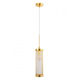 Светильник подвесной Crystal Lux TADEO TADEO SP1 D100 GOLD/TRANSPARENTE