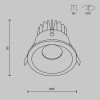 Встраиваемый светильник Technical DL034-L12W3K-D-B