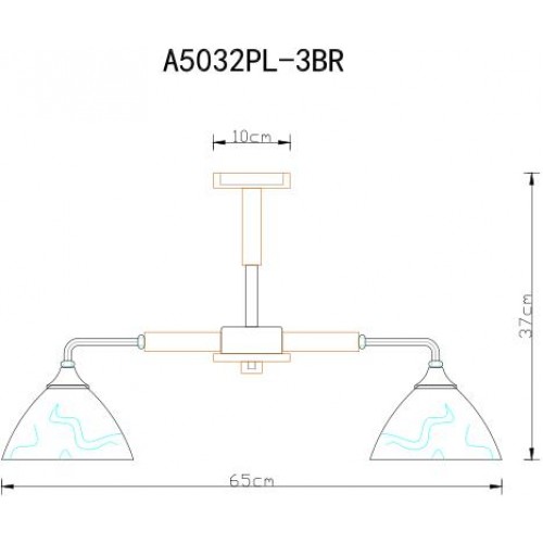 Люстра Arte Lamp MATTHEW A5032PL-3BR