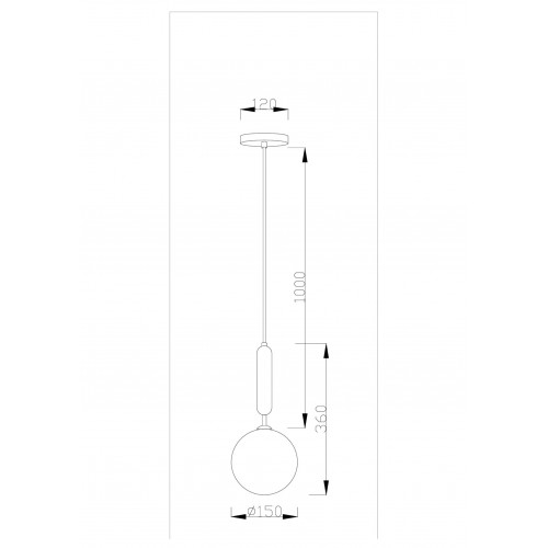 Светильник подвесной Moderli Glass V2021-1P