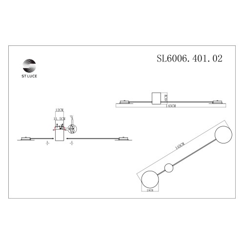 Светильник настенный ST Luce Tondo SL6006.401.02