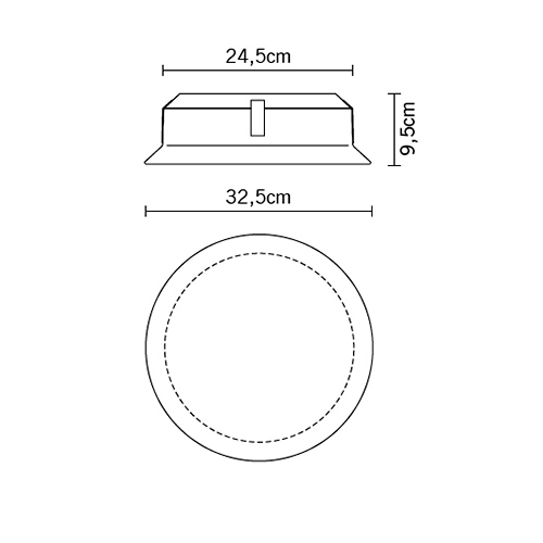 Настенно-потолочный светильник Fabbian Luna D58G0200