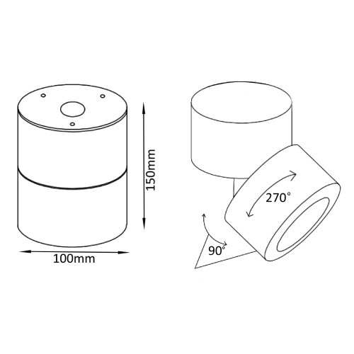 Потолочный светильник Crystal Lux 12W CLT 412C BL