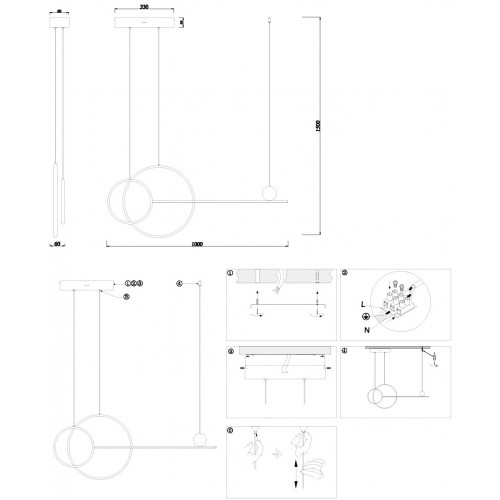 Подвесной светильник Simple Story 1175-LED40PL