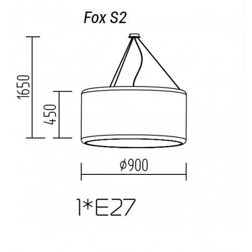 Подвесной светильник TopDecor Fox S2