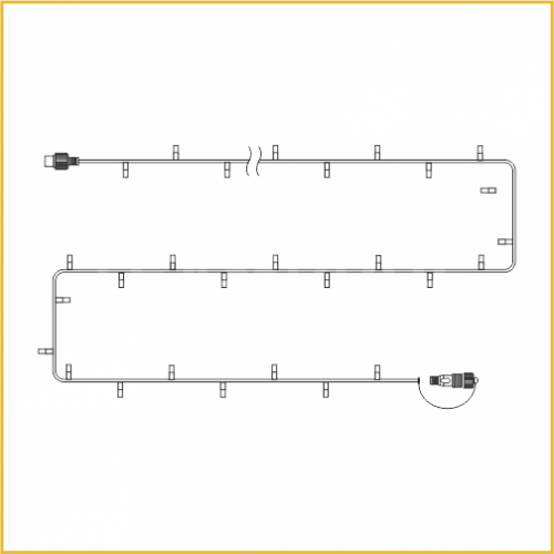 Нить Teamprof 10м 24В Прозрачный ПВХ. TPF-S10C-24V-CT/WW