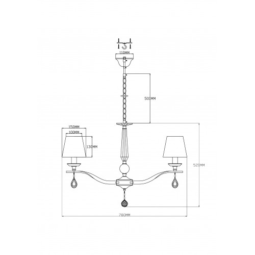 Люстра Moderli Aerton V2532-8P