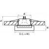 Светильник точечный встраиваемый Lui mini 006149