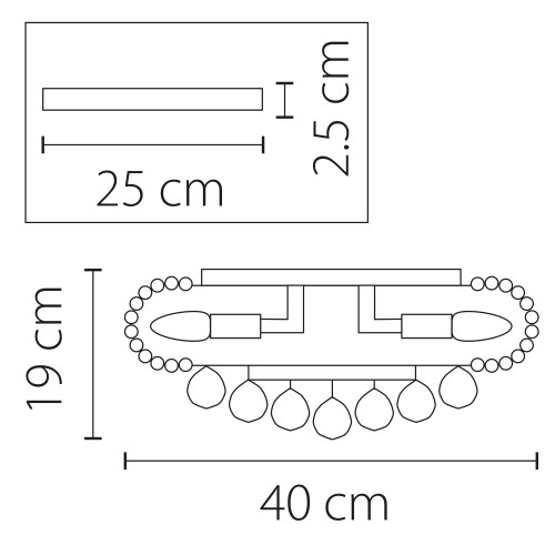 Люстра потолочная Monile 704062