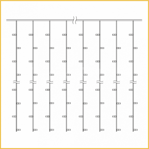 Занавес Teamprof 2х1м TPF-CS2*1-CT/W