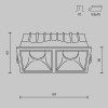 Встраиваемый светильник Maytoni Technical DL043-02-15W4K-D-SQ-WB