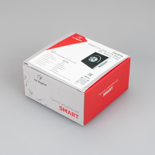 Панель SMART-P1-DIM-G-IN Black (3V, Rotary, 2.4G) (Arlight, IP20 Пластик, 5 лет)