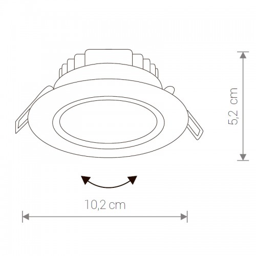 Светильник встраиваемый Nowodvorski EOL LED 5W 8988