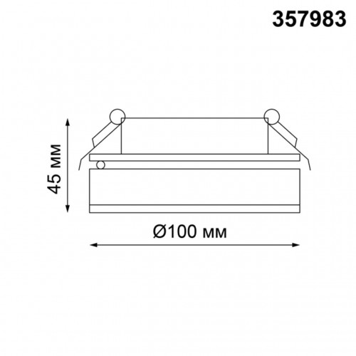 Светильник встраиваемый NovoTech GRODA 12W 357983