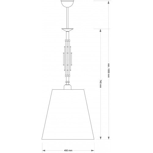 Светильник потолочный Kutek FELLINO FEL-ZWD-1(BN/A)