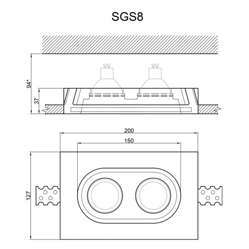 Гипсовый светильник Artpole SGS8