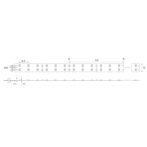 Светодиодная лента Feron 12V 19,2W IP65 3000K 27734