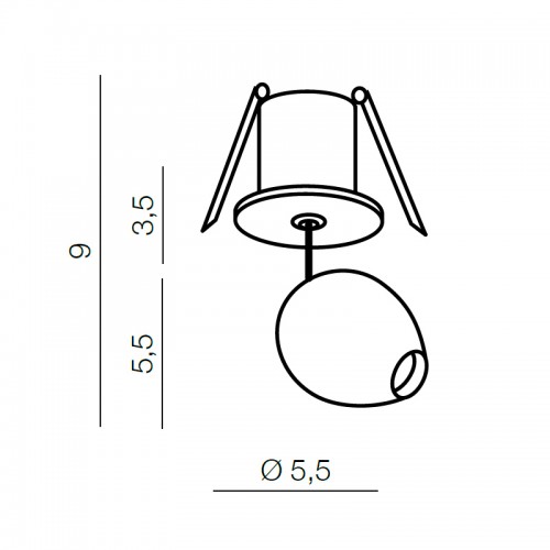 Потолочный светильник Azzardo Ovum 4,5W AZ3093