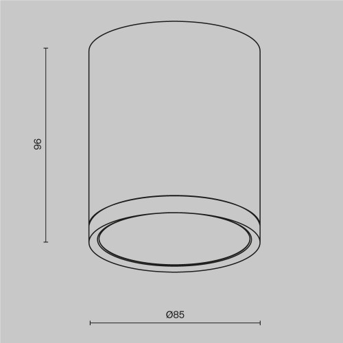 Потолочный светильник Technical C086CM-GX53-MRD-W