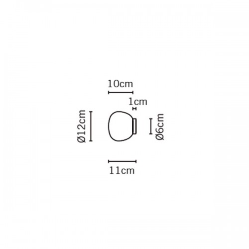 Настенно-потолочный светильник Fabbian Lumi Mochi F07G0101