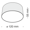 Потолочный светильник Maytoni Zon 12W C032CL-L12W4K