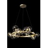 Люстра Crystal Lux AGATA SP15 V2 GOLD/TRANSPARENTE