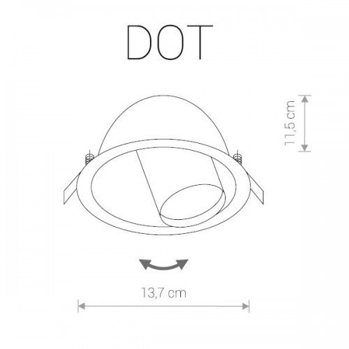 Встраиваемый светильник DOT 9378