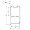 Профиль SL-LINE-3667-3000 ANOD (Arlight, Алюминий)