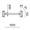 Трековый подвесной светильник Maytoni Technical TR101-2-20W4K-B