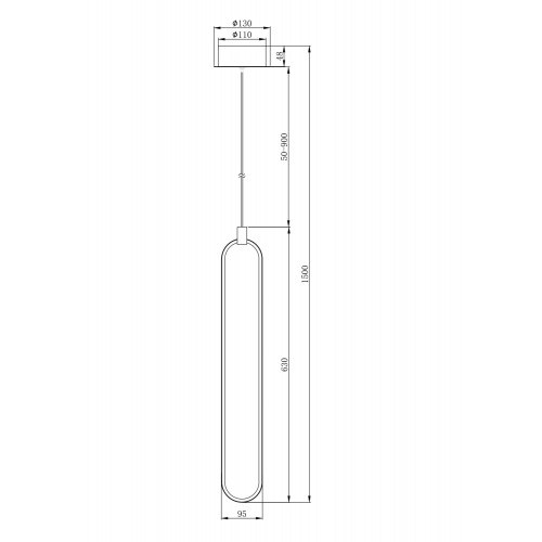 Подвесной светильник Maytoni Chain MOD017PL-L13G