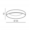 Светильник потолочный Azzardo Sovana Top 55 CCT AZ2725