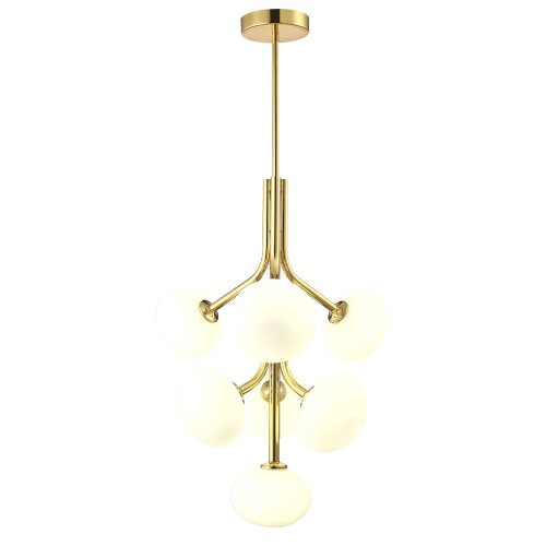 Люстра Crystal Lux ALICIA SP7 GOLD/WHITE