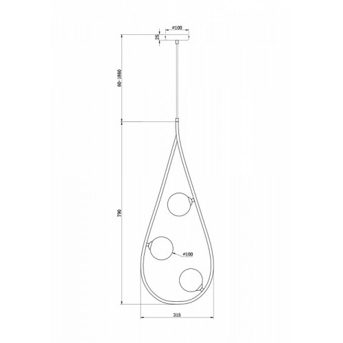 Люстра Freya Loft Perlina FR4005PL-03B2