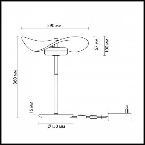 Настольная лампа Odeon Light L-VISION FLUENT 4858/10TL