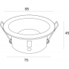 Встраиваемый светильник Mantra COMFORT IP54 6810