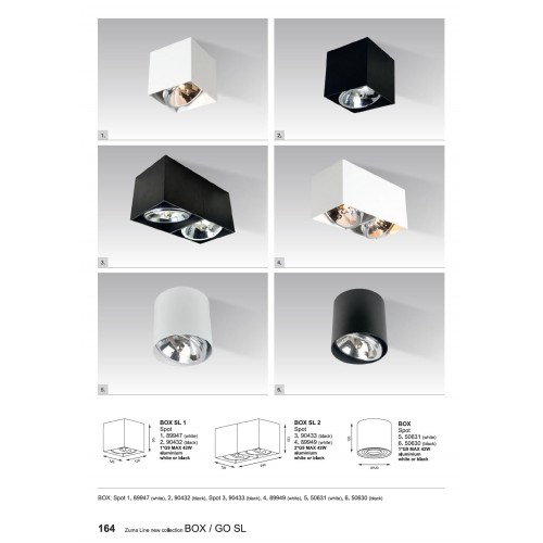 Потолочный светильник Zumaline BOX 50631