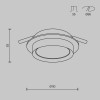 Встраиваемый светильник Maytoni Downlight Hoop DL086-GX53-RD-W