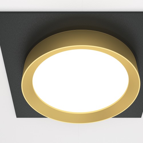 Встраиваемый светильник Maytoni Downlight Hoop DL086-GX53-SQ-BG