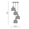 Светильник подвесной Azzardo Mora 4 AZ2110