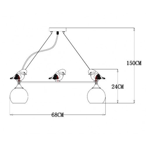 Подвесной светильник Arte Lamp GEMELLI A2150SP-5WG