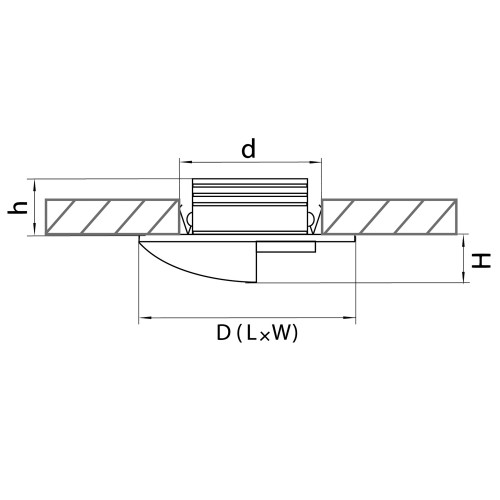 Светильник точечный встраиваемый Lumina 1W 212147