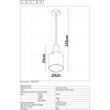 Светильник подвесной Lucide TOLEDO 74405/01/62