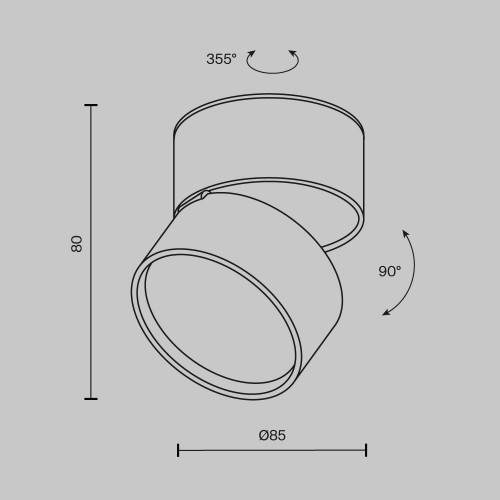 Потолочный светильник Maytoni Onda 12W C024CL-L12W4K